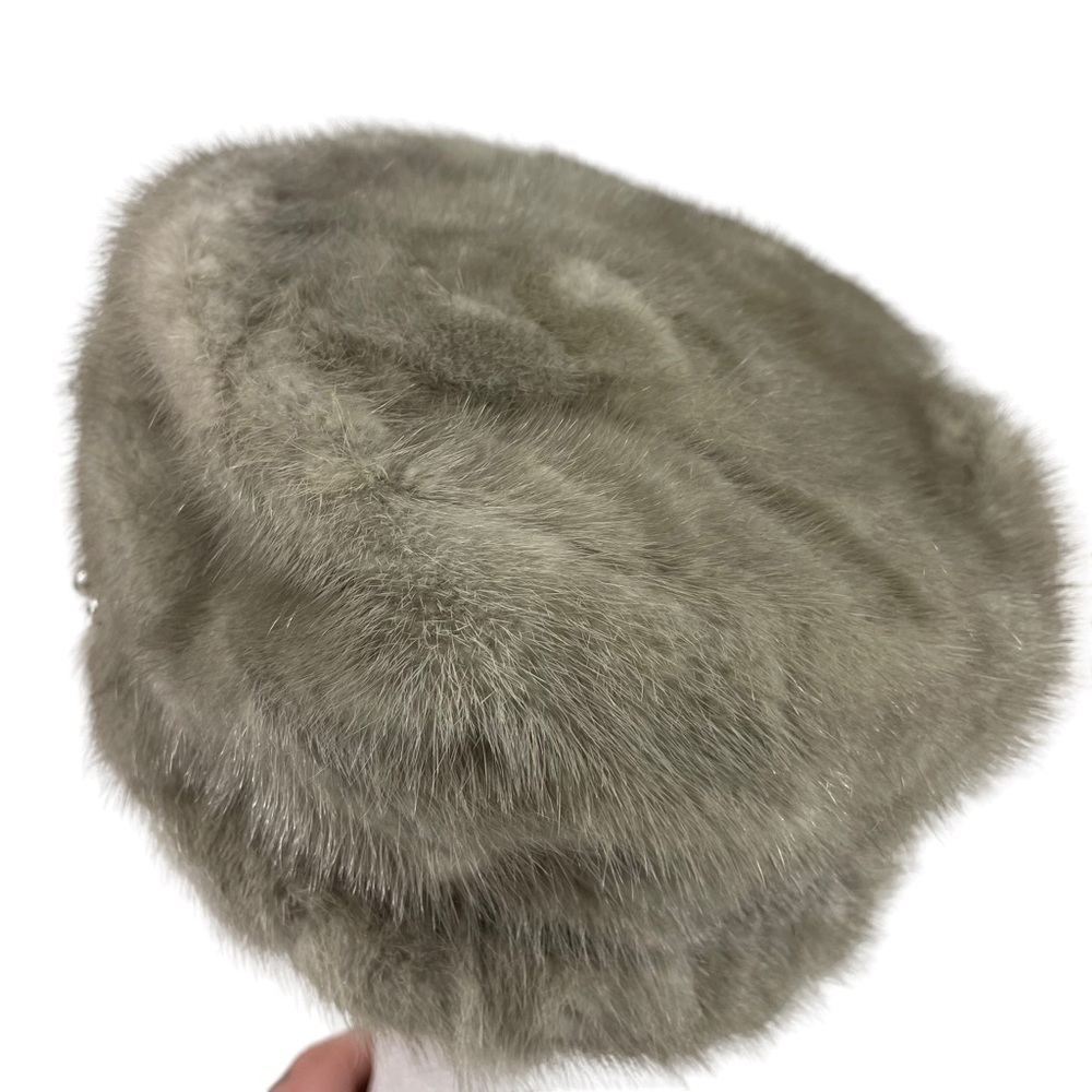 Janette Colombier Paris 1940s Union Made Imported Fur Winter Hat Pearl Accent OS - Picture 6 of 16